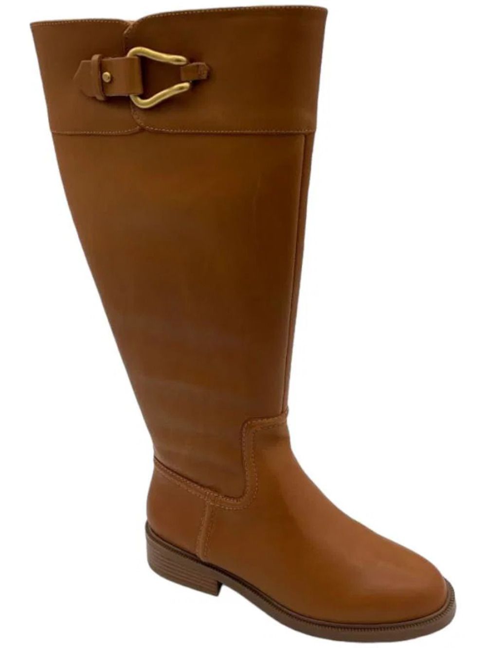 Vince Camuto Brown Tan Real Leather Knee-High Riding Boots